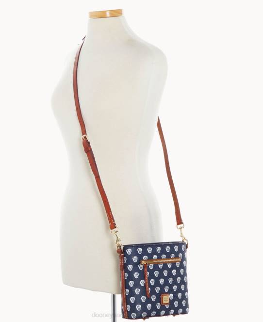 Dooney & Bourke mlb lille crossbody med lynlås JV0J1786 poser bryggere