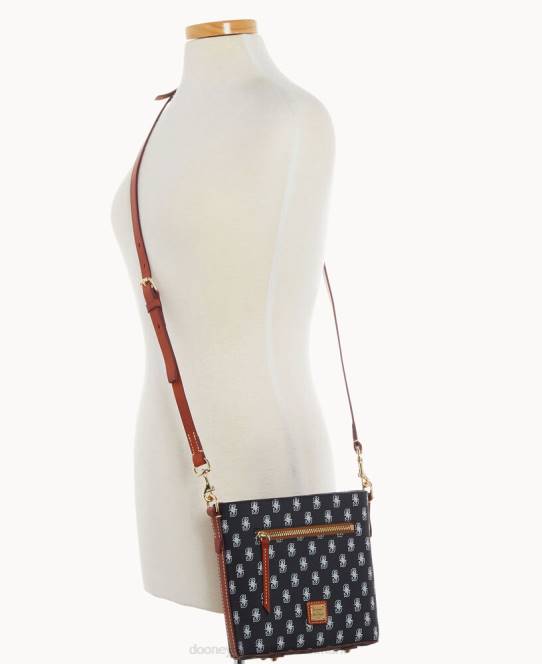 Dooney & Bourke mlb lille crossbody med lynlås JV0J1795 poser søfolk