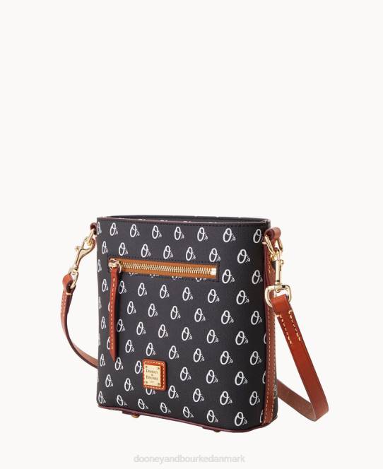 Dooney & Bourke mlb lille crossbody med lynlås JV0J1801 poser orioler