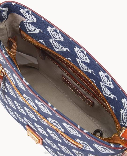 Dooney & Bourke mlb lille crossbody med lynlås JV0J1810 poser stråler