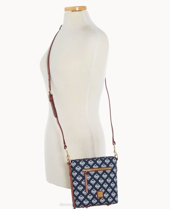 Dooney & Bourke mlb lille crossbody med lynlås JV0J1810 poser stråler