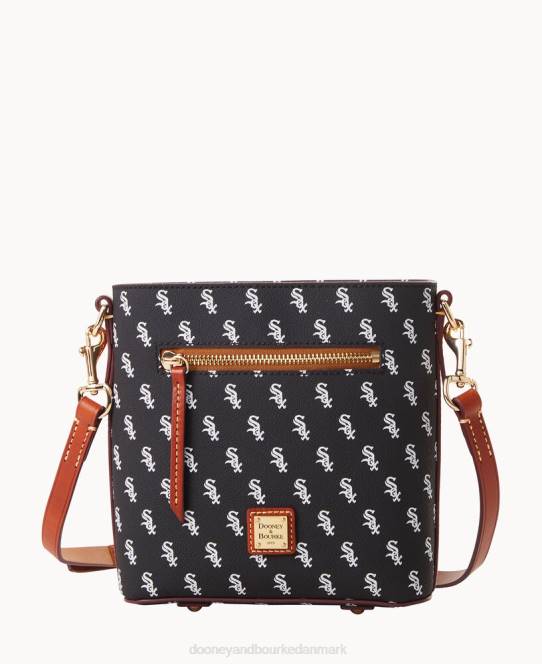 Dooney & Bourke mlb lille crossbody med lynlås JV0J1817 poser hvid sox