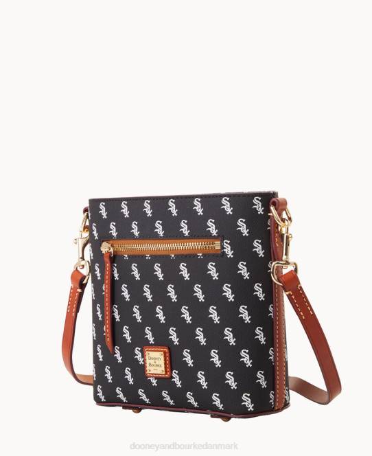 Dooney & Bourke mlb lille crossbody med lynlås JV0J1817 poser hvid sox