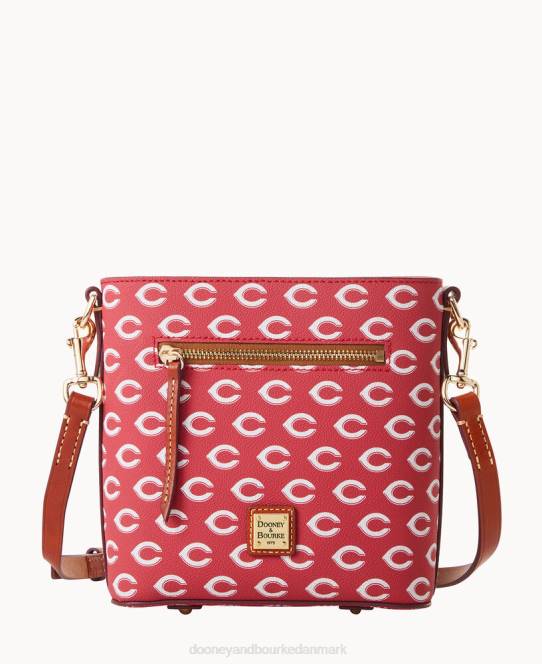 Dooney & Bourke mlb lille crossbody med lynlås JV0J1825 poser røde