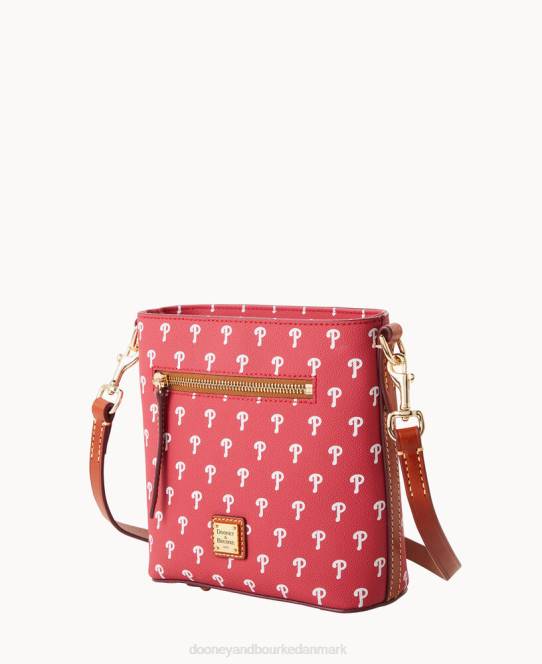 Dooney & Bourke mlb lille crossbody med lynlås JV0J1826 poser phillies