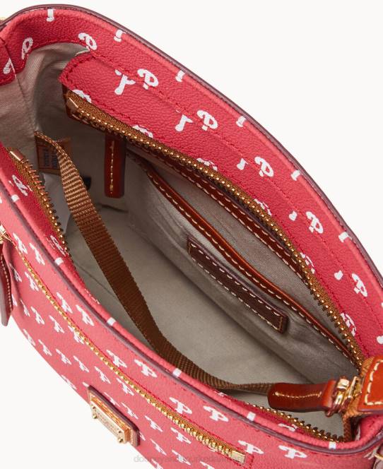 Dooney & Bourke mlb lille crossbody med lynlås JV0J1826 poser phillies