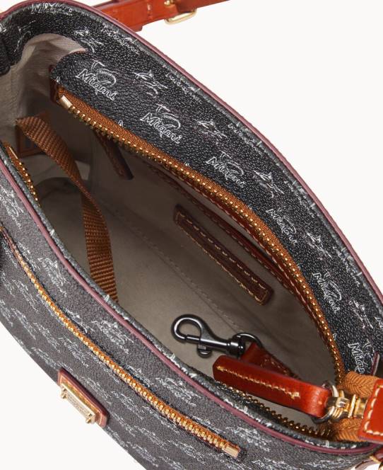 Dooney & Bourke mlb lille crossbody med lynlås JV0J1853 poser marlins