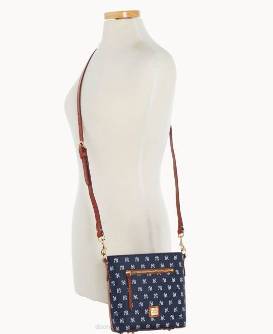 Dooney & Bourke mlb lille crossbody med lynlås JV0J1858 poser yankees