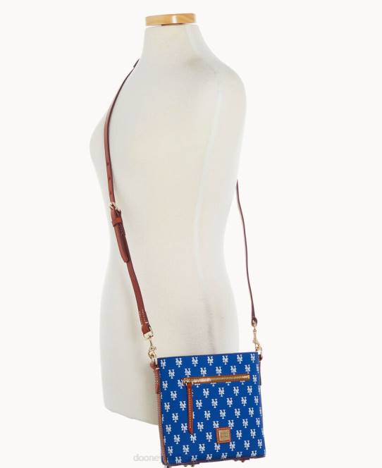 Dooney & Bourke mlb lille crossbody med lynlås JV0J1886 poser mets