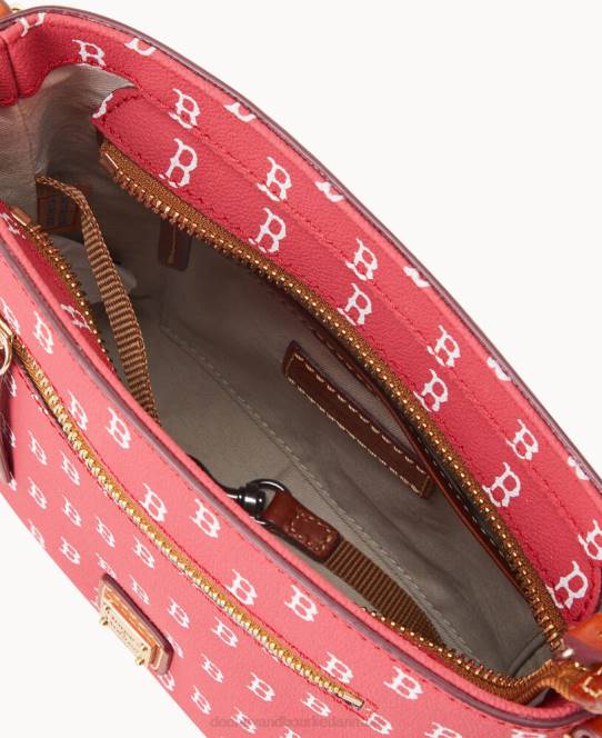 Dooney & Bourke mlb lille crossbody med lynlås JV0J1921 poser red Sox