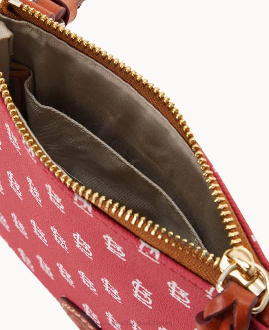 Dooney & Bourke mlb lille nord syd top zip crossbody JV0J2774 poser kardinaler