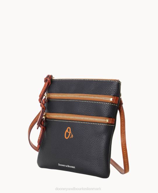 Dooney & Bourke mlb n s tredobbelt lynlås crossbody JV0J1773 poser orioler