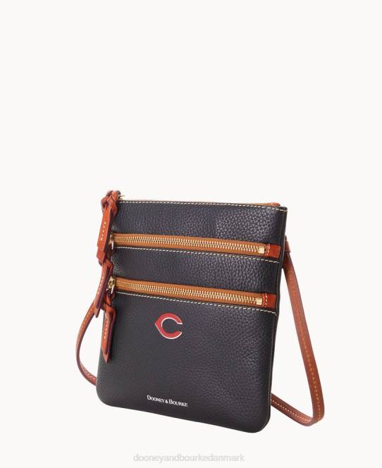 Dooney & Bourke mlb n s tredobbelt lynlås crossbody JV0J1777 poser røde