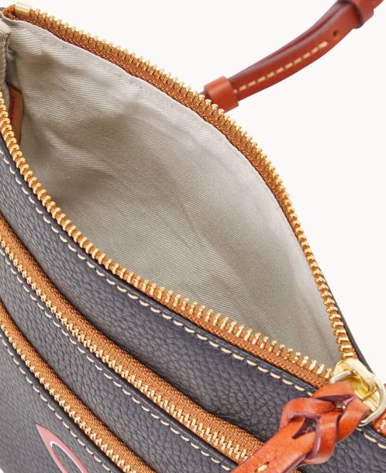 Dooney & Bourke mlb n s tredobbelt lynlås crossbody JV0J1777 poser røde