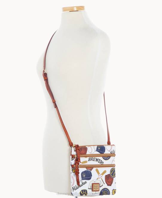 Dooney & Bourke mlb n s tredobbelt lynlås crossbody JV0J1784 poser bryggere