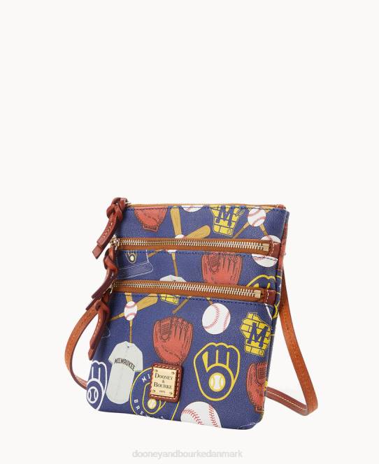 Dooney & Bourke mlb n s tredobbelt lynlås crossbody JV0J1785 poser bryggere