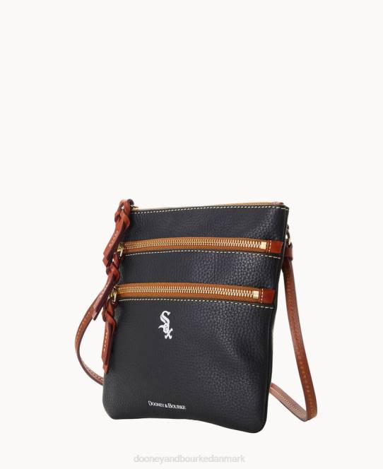 Dooney & Bourke mlb n s tredobbelt lynlås crossbody JV0J1792 poser hvid sox