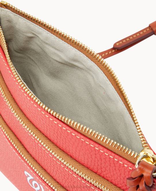 Dooney & Bourke mlb n s tredobbelt lynlås crossbody JV0J1793 poser statsborgere