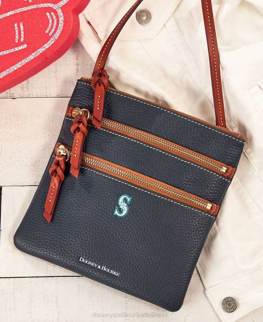 Dooney & Bourke mlb n s tredobbelt lynlås crossbody JV0J1796 poser søfolk