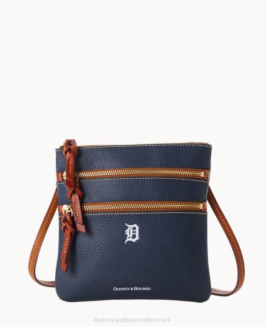 Dooney & Bourke mlb n s tredobbelt lynlås crossbody JV0J1806 poser tigre