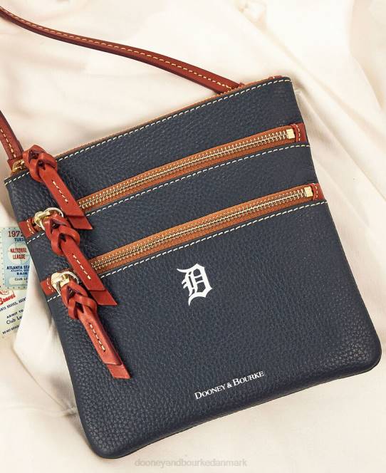 Dooney & Bourke mlb n s tredobbelt lynlås crossbody JV0J1806 poser tigre