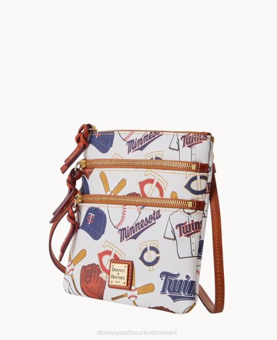 Dooney & Bourke mlb n s tredobbelt lynlås crossbody JV0J1822 poser tvillinger