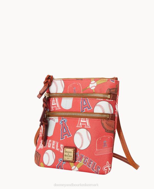 Dooney & Bourke mlb n s tredobbelt lynlås crossbody JV0J1835 poser engle