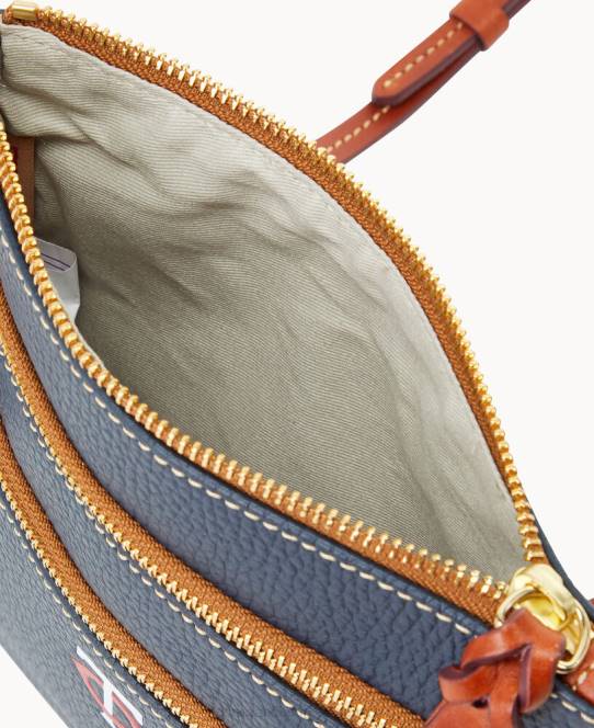 Dooney & Bourke mlb n s tredobbelt lynlås crossbody JV0J1837 poser tvillinger