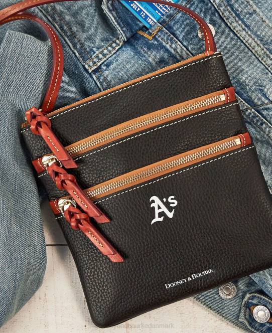 Dooney & Bourke mlb n s tredobbelt lynlås crossbody JV0J1840 poser atletik
