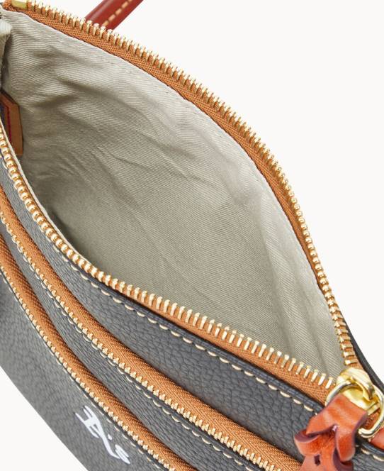 Dooney & Bourke mlb n s tredobbelt lynlås crossbody JV0J1840 poser atletik