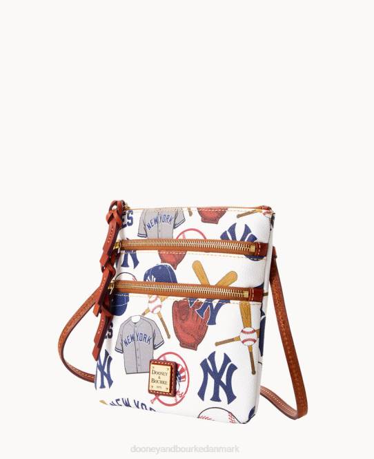 Dooney & Bourke mlb n s tredobbelt lynlås crossbody JV0J1845 poser yankees