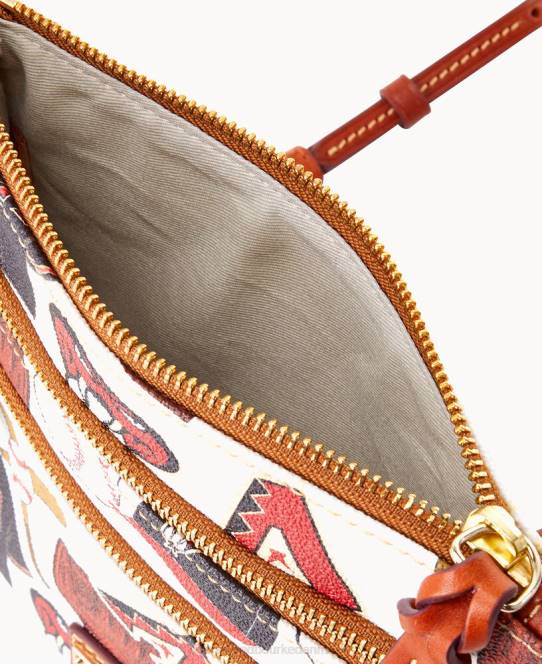 Dooney & Bourke mlb n s tredobbelt lynlås crossbody JV0J1866 poser diamantryg