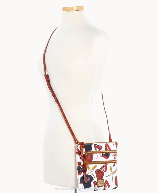 Dooney & Bourke mlb n s tredobbelt lynlås crossbody JV0J1866 poser diamantryg