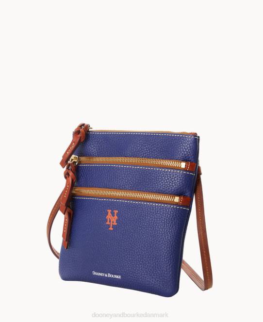 Dooney & Bourke mlb n s tredobbelt lynlås crossbody JV0J1873 poser mets