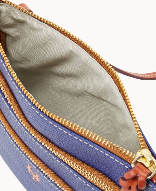 Dooney & Bourke mlb n s tredobbelt lynlås crossbody JV0J1873 poser mets
