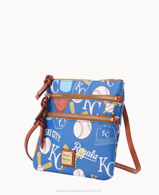 Dooney & Bourke mlb n s tredobbelt lynlås crossbody JV0J1874 poser kongelige