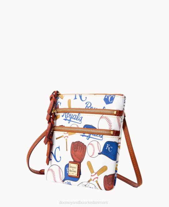 Dooney & Bourke mlb n s tredobbelt lynlås crossbody JV0J1875 poser kongelige