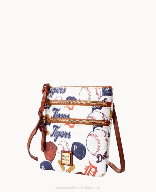 Dooney & Bourke mlb n s tredobbelt lynlås crossbody JV0J1876 poser tigre