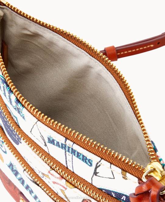 Dooney & Bourke mlb n s tredobbelt lynlås crossbody JV0J1911 poser søfolk