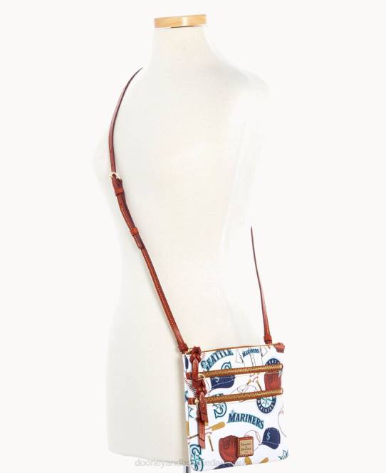 Dooney & Bourke mlb n s tredobbelt lynlås crossbody JV0J1911 poser søfolk