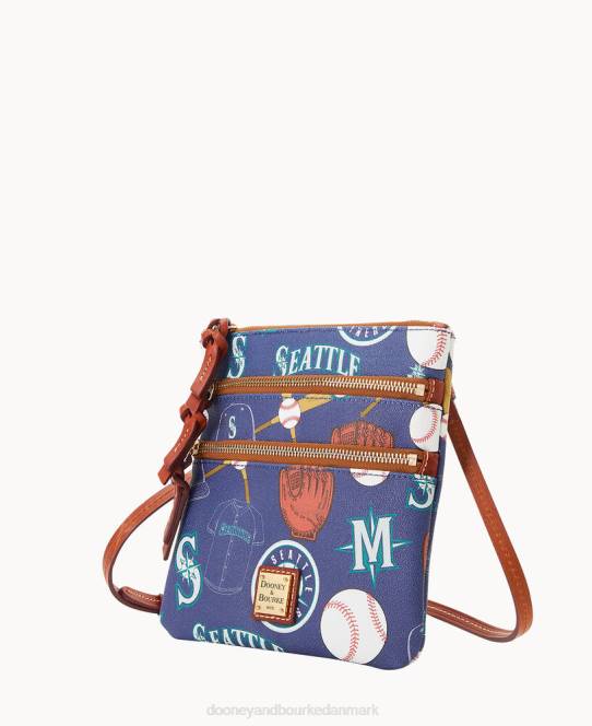 Dooney & Bourke mlb n s tredobbelt lynlås crossbody JV0J1912 poser søfolk