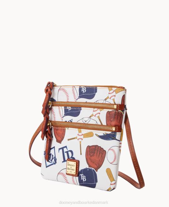Dooney & Bourke mlb n s tredobbelt lynlås crossbody JV0J1914 poser stråler