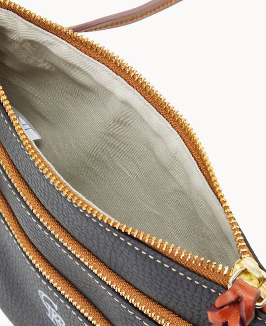 Dooney & Bourke mlb n s tredobbelt lynlås crossbody JV0J1923 poser rockies