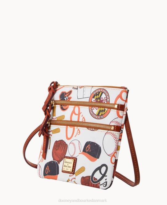 Dooney & Bourke mlb n s tredobbelt lynlås crossbody JV0J2091 poser orioler