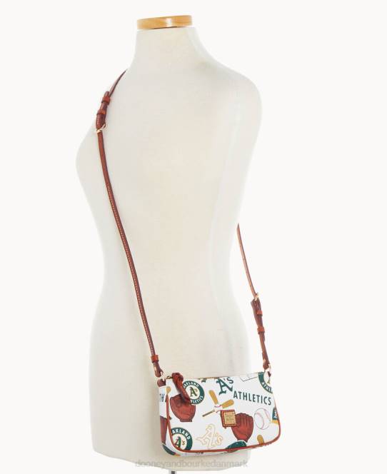 Dooney & Bourke mlb oakland a\'s lexi crossbody sm møntkasse JV0J2256 poser atletik