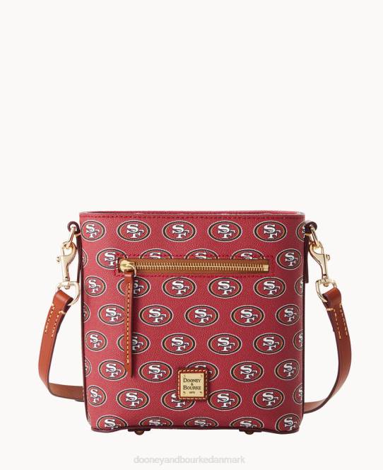 Dooney & Bourke nfl 49ers lille crossbody med lynlås JV0J1752 poser 49ers