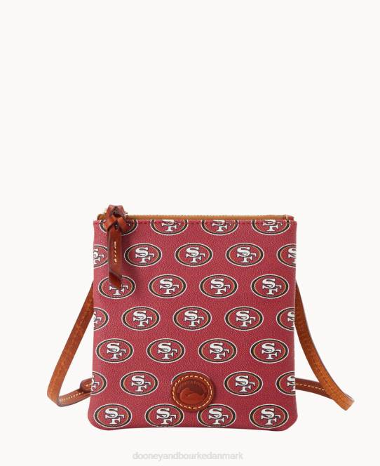 Dooney & Bourke nfl 49ers lille nord syd top zip crossbody JV0J2792 poser 49ers