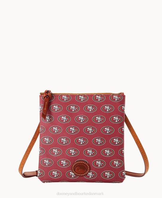 Dooney & Bourke nfl 49ers nord syd top zip crossbody JV0J2717 poser 49ers