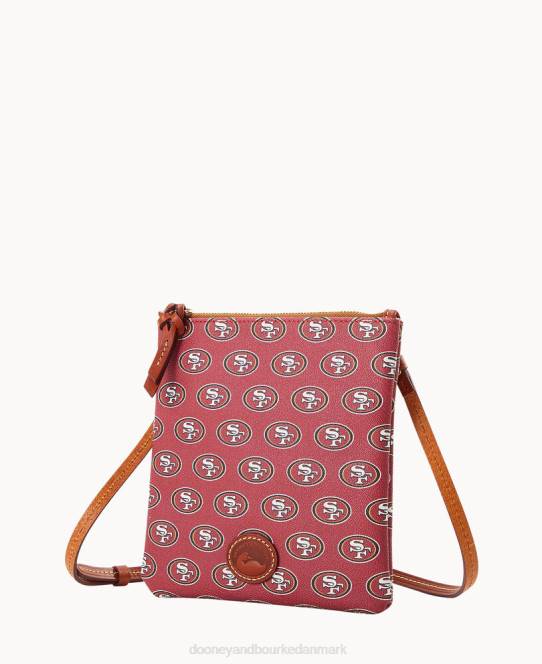 Dooney & Bourke nfl 49ers nord syd top zip crossbody JV0J2717 poser 49ers