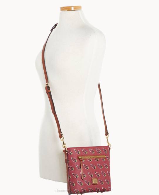 Dooney & Bourke nfl az lille crossbody med lynlås JV0J1756 poser kardinaler